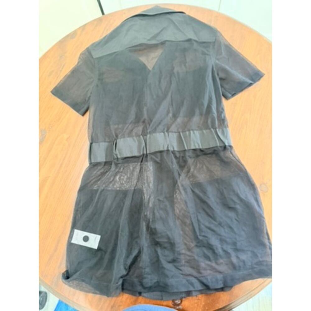 Solid & Striped Sheer Black Fitted Cover up Harper Dress - Size Small - BNWOT - Picture 6 of 7